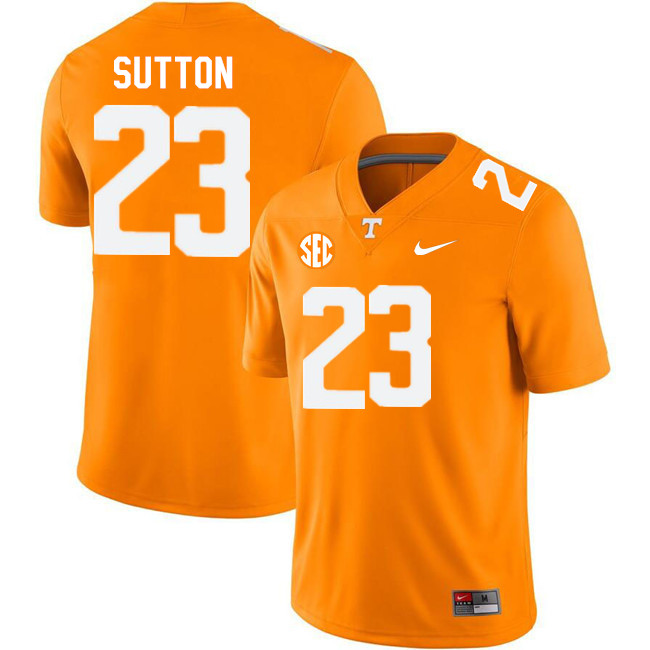 Tennessee Volunteers #23 Cameron Sutton College Football Jerseys Stitched Sale-Orange